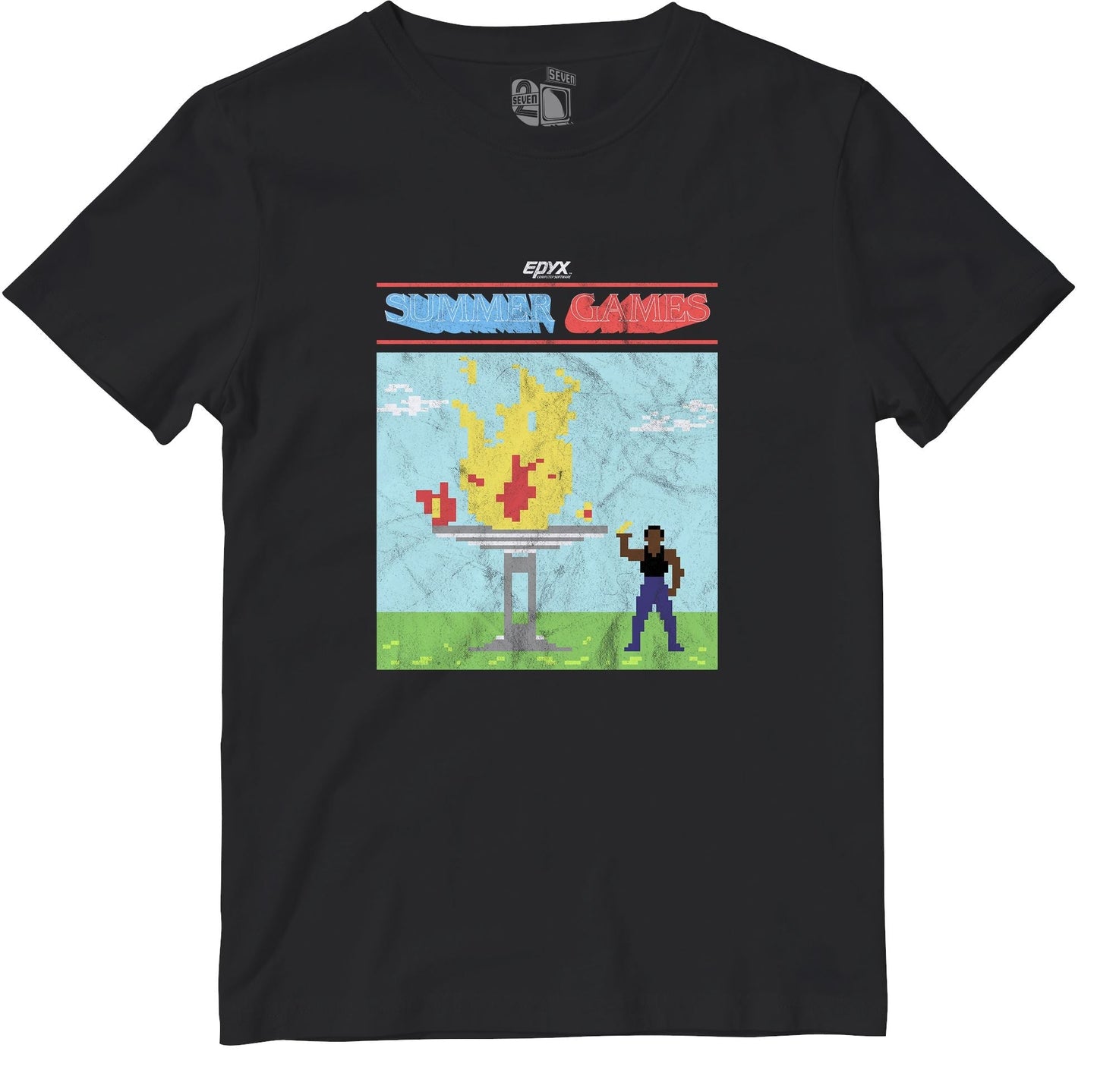 Summer Games Retro Gaming Kids T-Shirt Kids T-Shirt Seven Squared 3-4 Years Black 