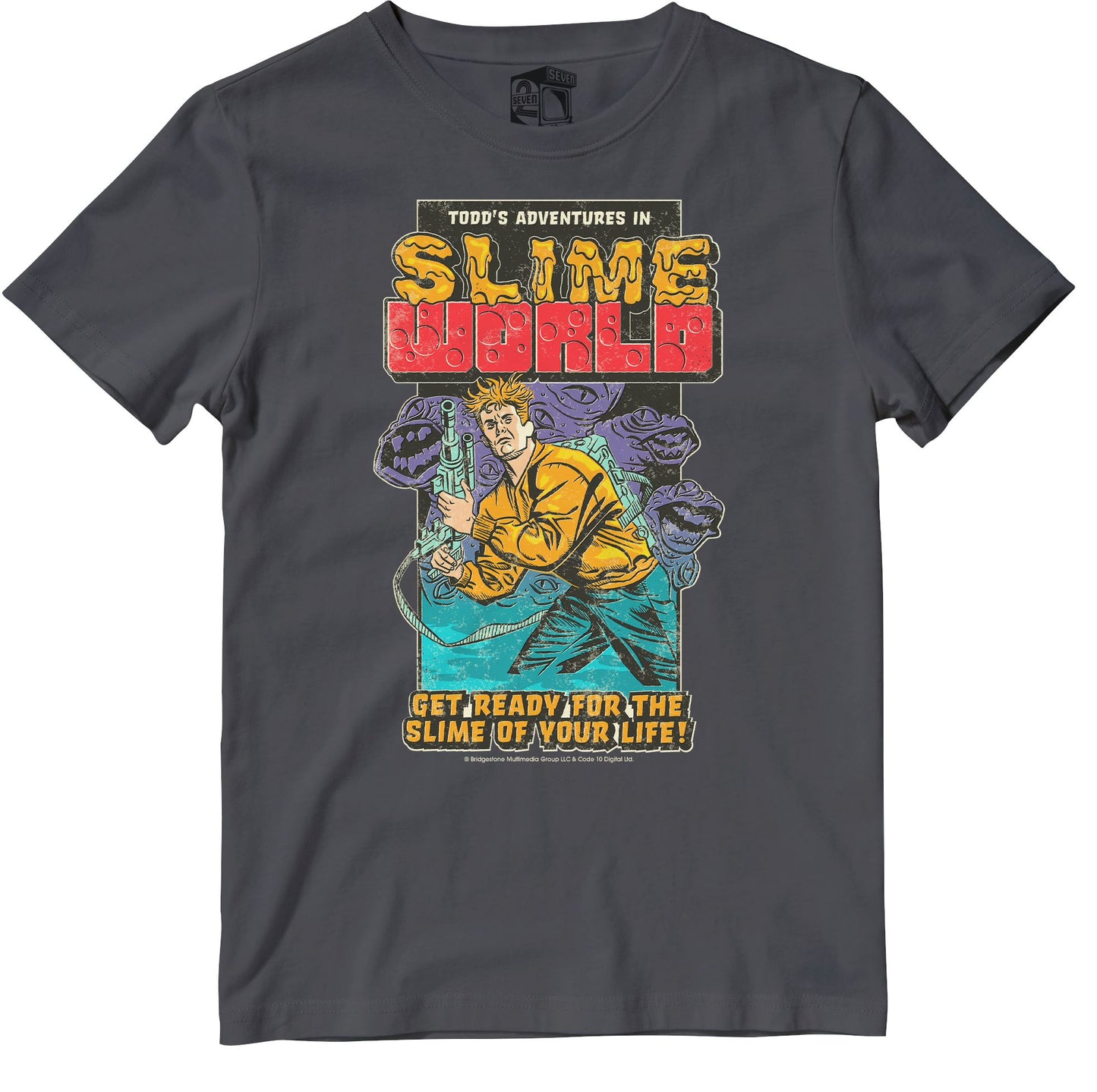 Todds Adventures in Slimeworld Retro Gaming T-Shirt T-Shirt Seven Squared 