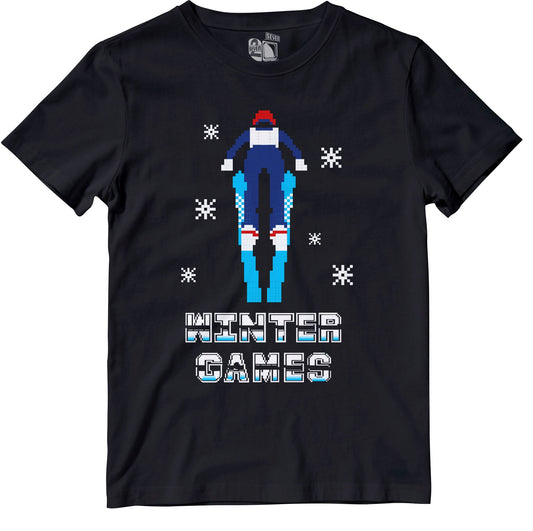 Winter Games Retro Gaming T-Shirt T-Shirt Seven Squared 