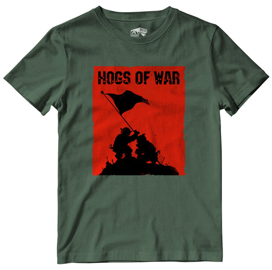 Hogs of War Raising The Flag Retro Gaming T-Shirt T-Shirt Seven Squared 