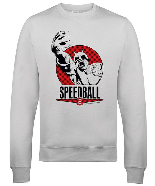 Speedball 2 Box Art Style Retro Gaming Sweatshirt Sweatshirt Seven Squared Small Ash 