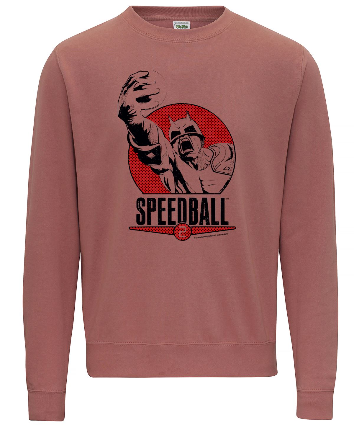 Speedball 2 Box Art Style Retro Gaming Sweatshirt Sweatshirt Seven Squared Small Dusty Pink 
