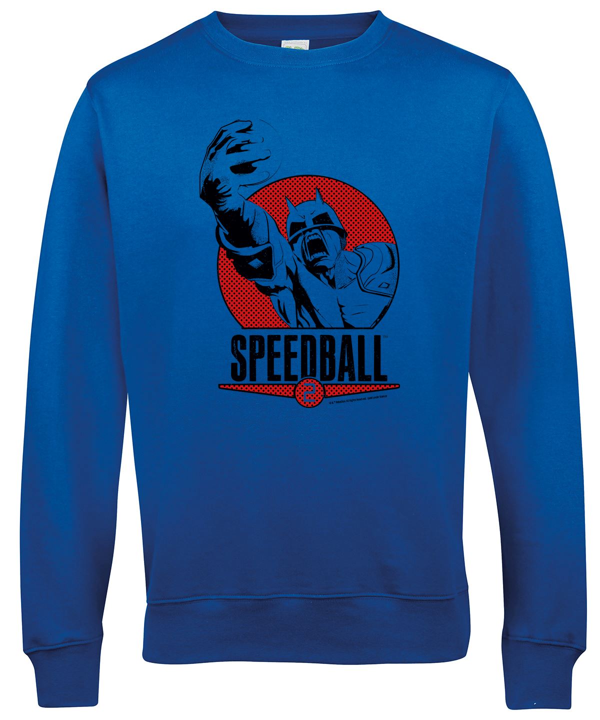 Speedball 2 Box Art Style Retro Gaming Sweatshirt Sweatshirt Seven Squared Small Royal Blue 