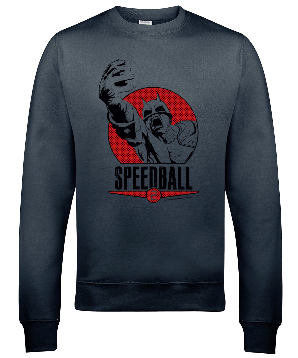 Speedball 2 Box Art Style Retro Gaming Sweatshirt Sweatshirt Seven Squared Small Storm Grey 