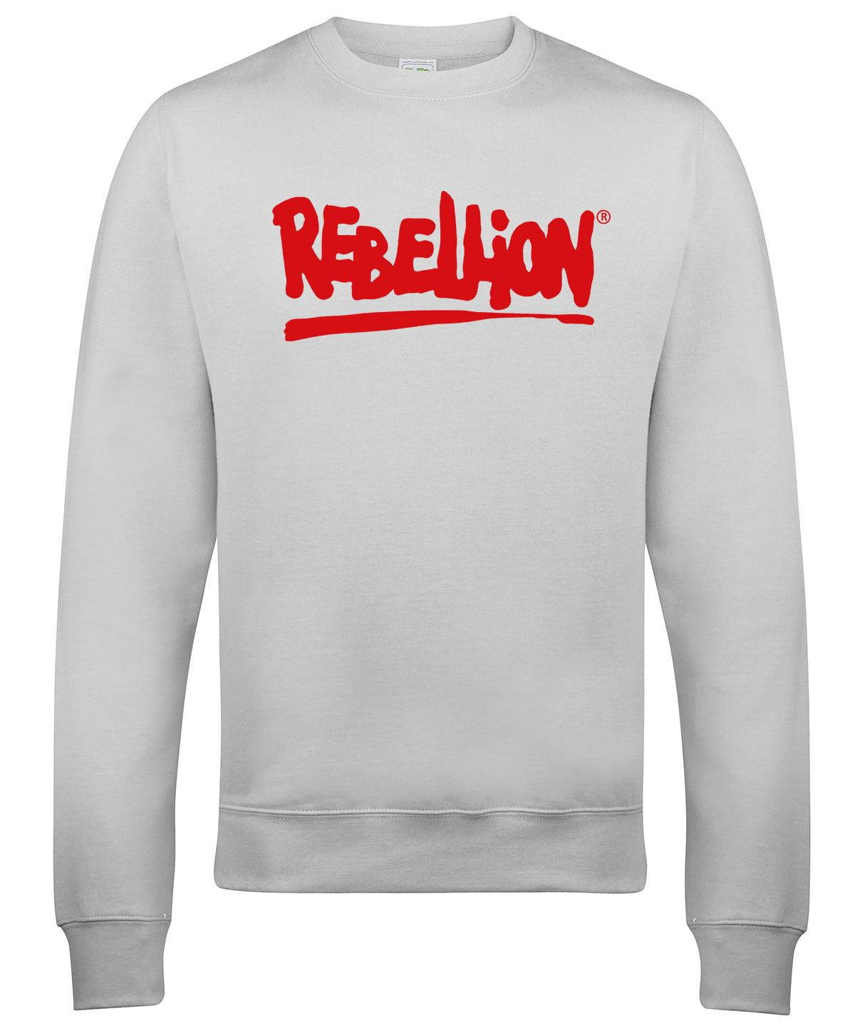 Rebellion Logo Retro Gaming Sweatshirt Sweatshirt Seven Squared Small Ash 