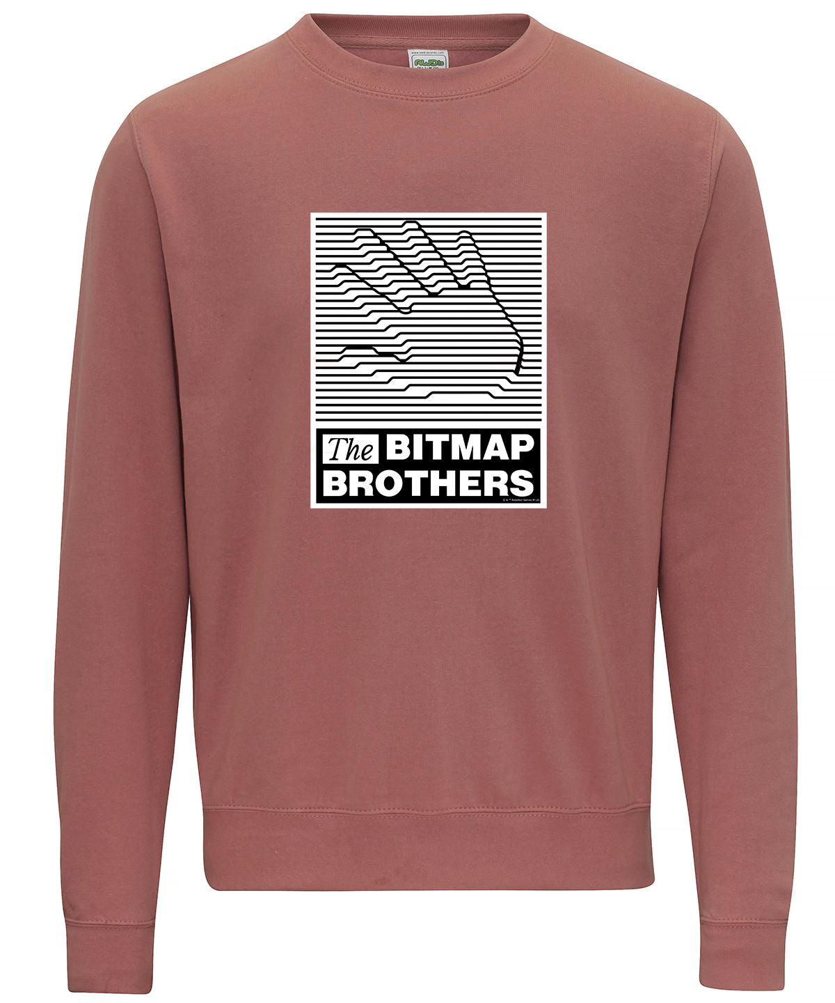 Bitmap Brothers Retro Gaming Sweatshirt Sweatshirt Seven Squared Small Dusty Pink 