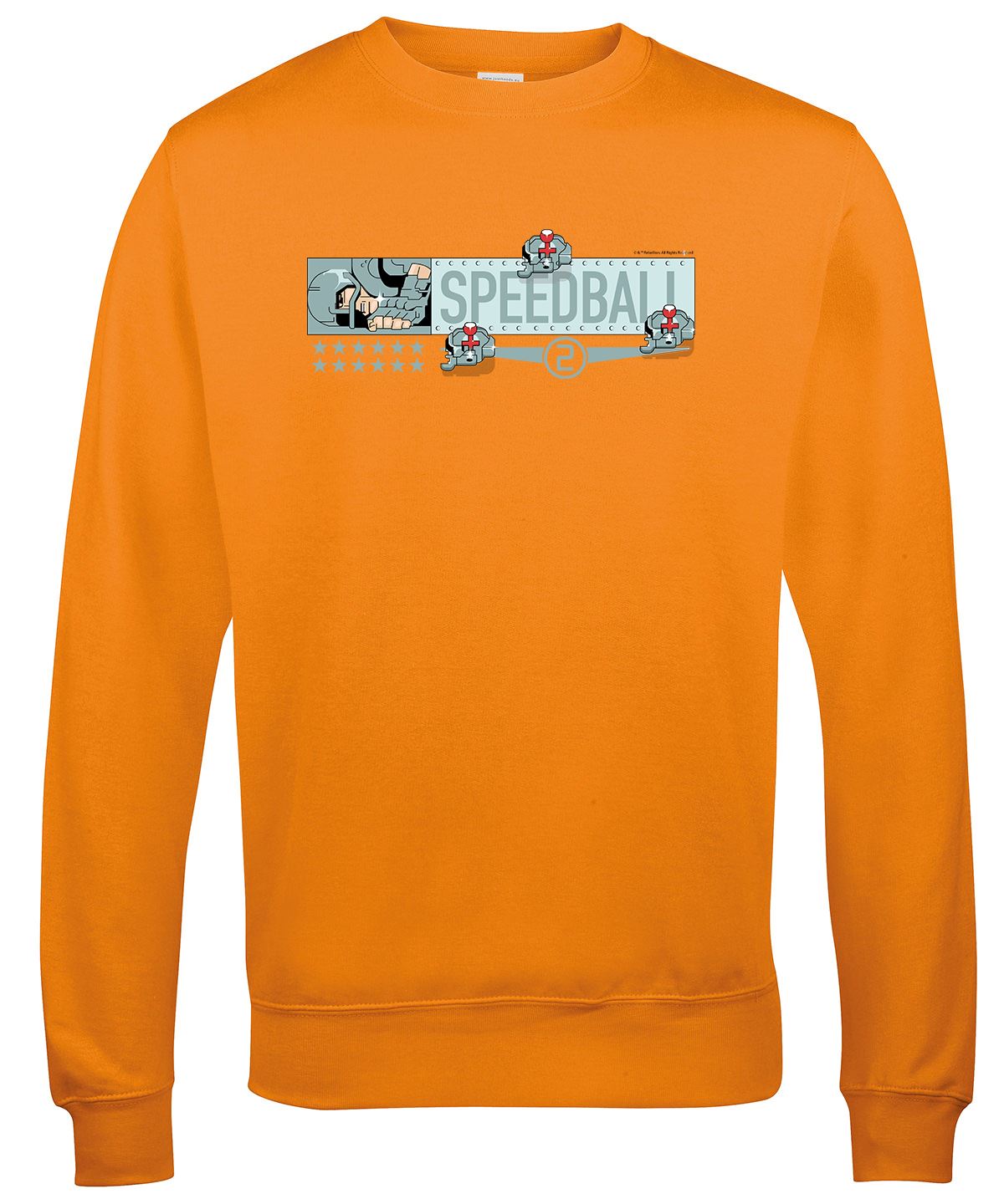 Speedball 2 Ice Cream Ice Cream Retro Gaming Sweatshirt Sweatshirt Seven Squared Small Orange Crush 