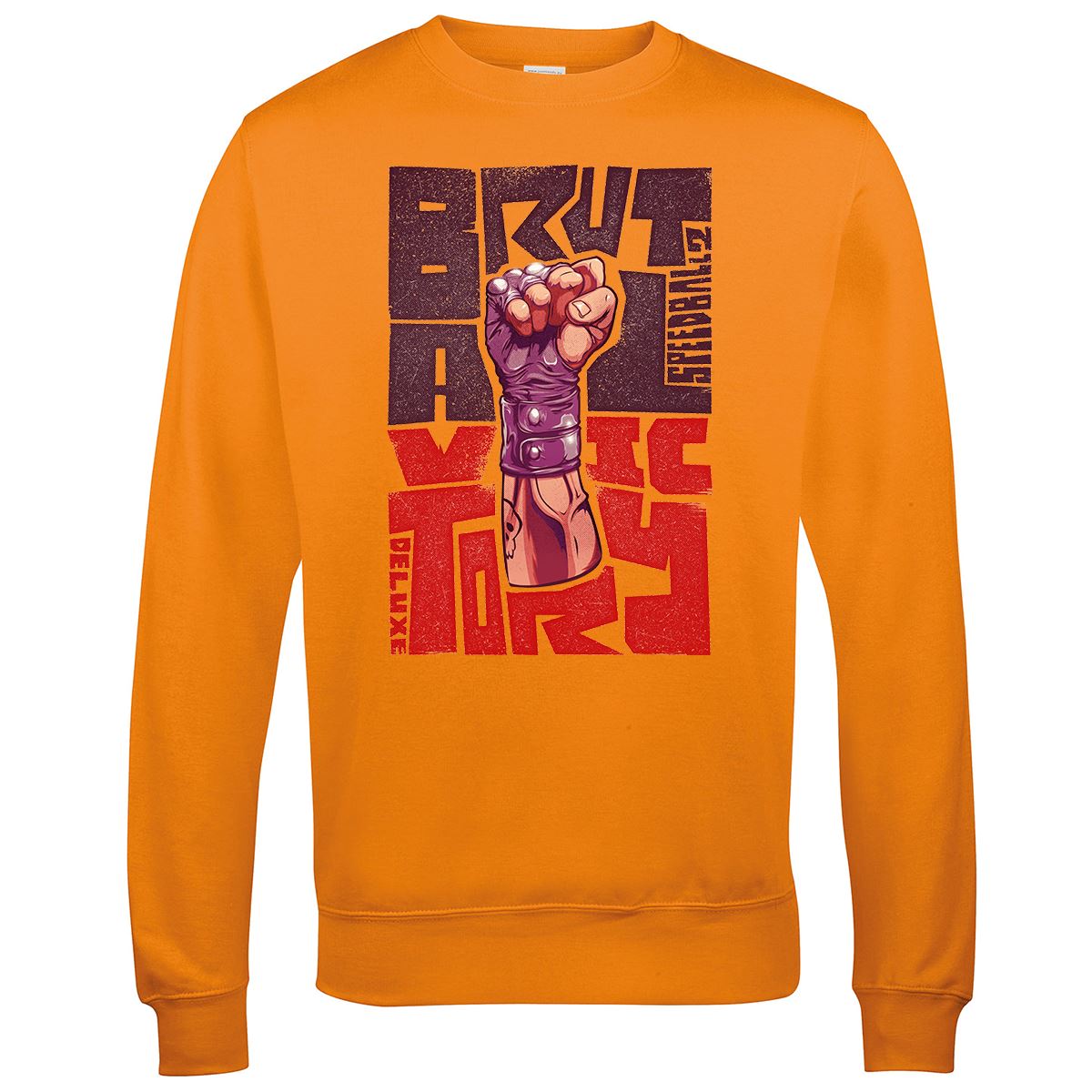 Speedball 2 Brutal Victory Retro Gaming Sweatshirt Sweatshirt Seven Squared Small Orange Crush 