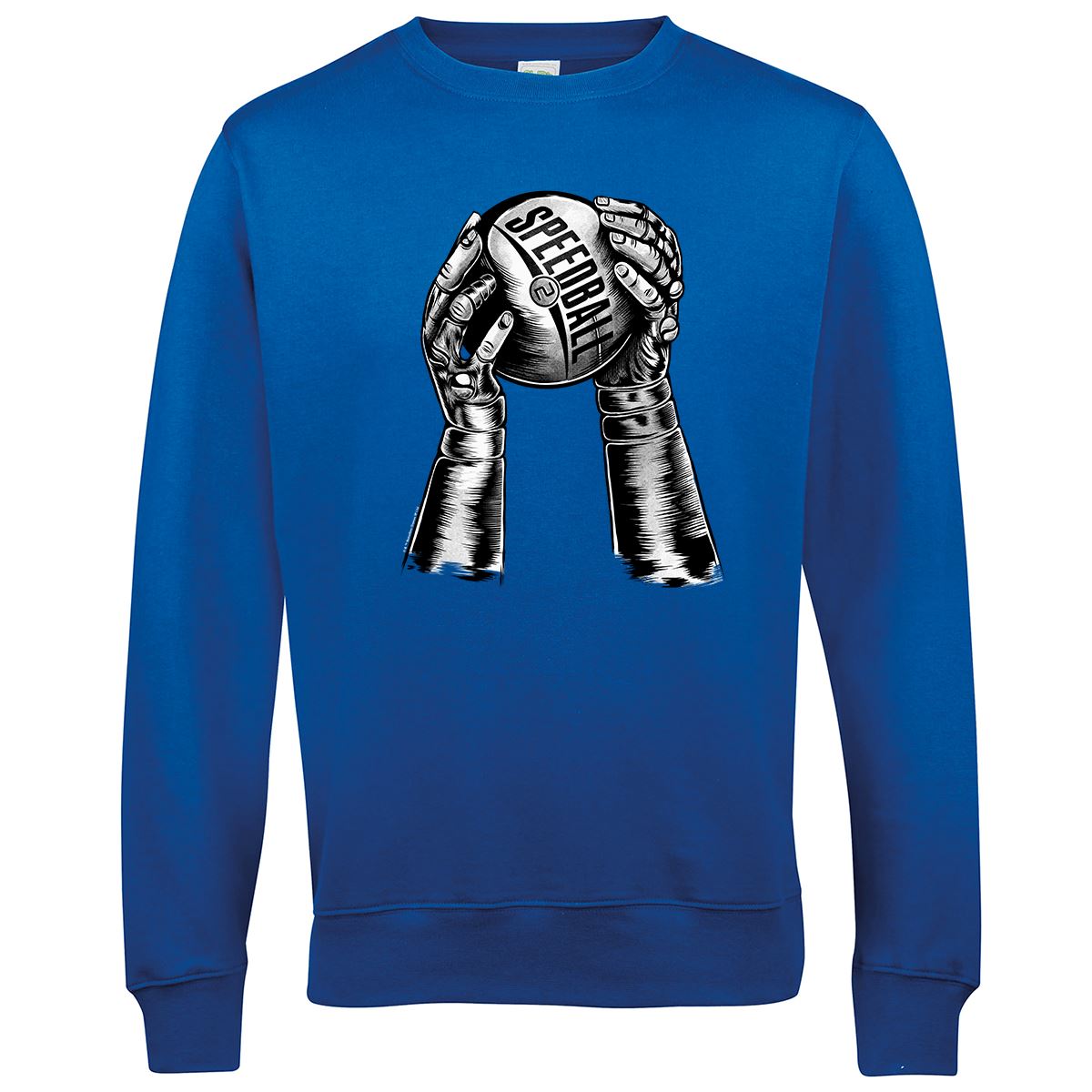 Speedball 2 Grip Retro Gaming Sweatshirt Sweatshirt Seven Squared Small Royal Blue 