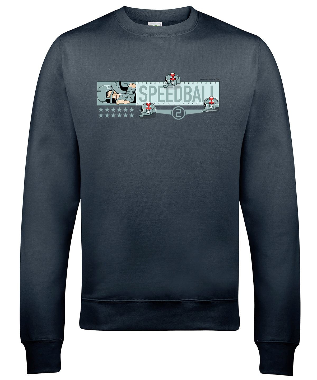 Speedball 2 Ice Cream Ice Cream Retro Gaming Sweatshirt Sweatshirt Seven Squared Small Storm Grey 