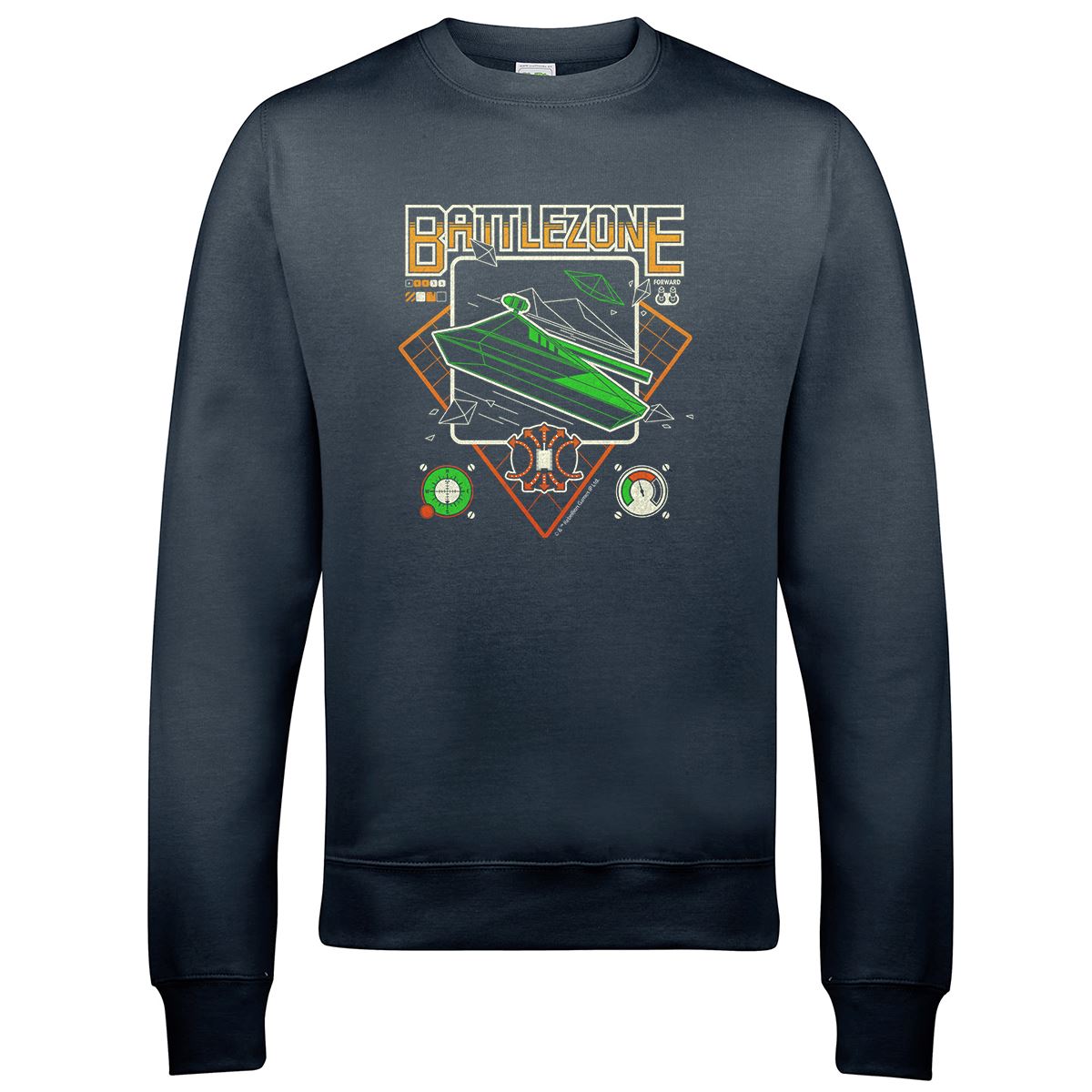 Battlezone Retro Gaming Sweatshirt Sweatshirt Seven Squared Small Storm Grey 