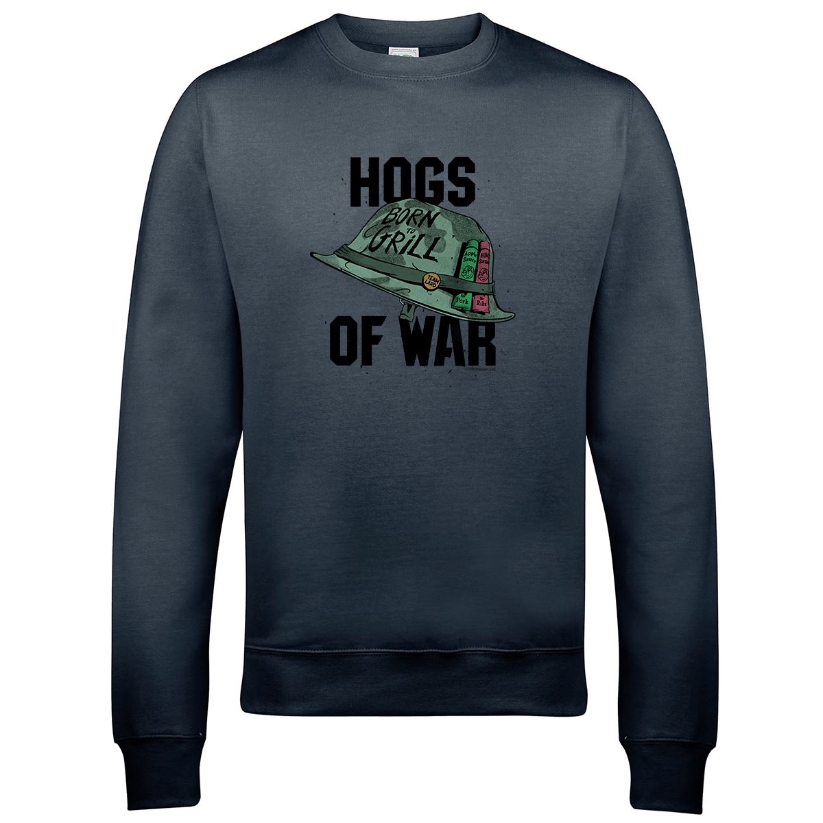 Hogs Of War Retro Gaming Sweatshirt Sweatshirt Seven Squared Small Storm Grey 