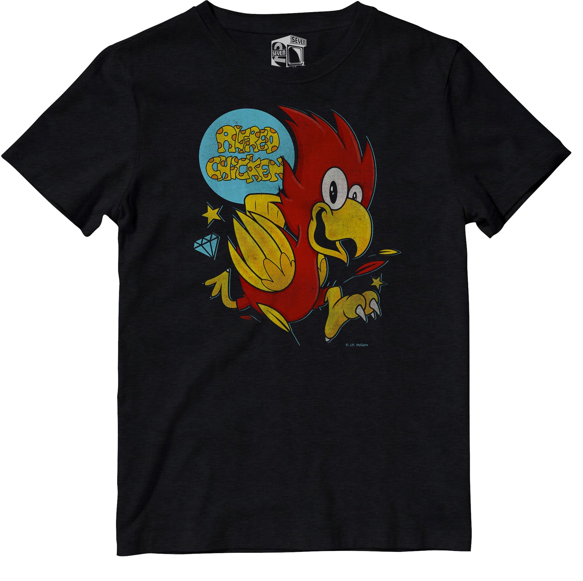 Alfred Chicken Retro Gaming T-Shirt T-Shirt Seven Squared 