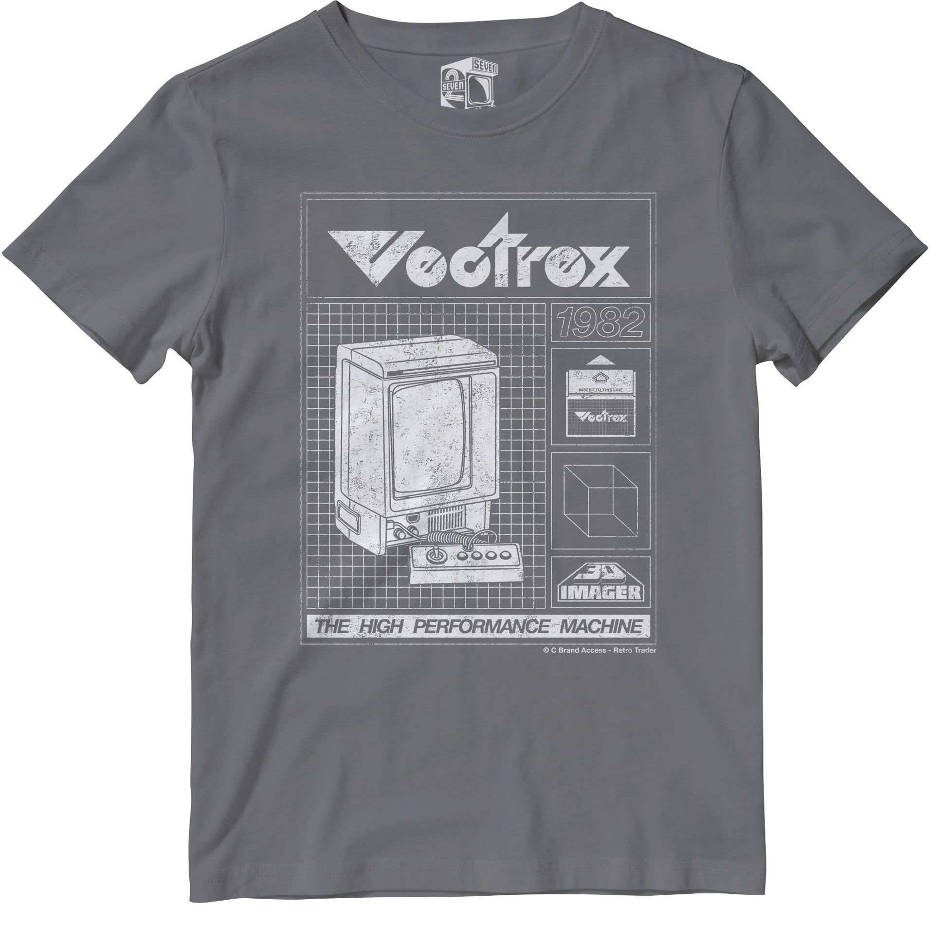 Vectrex Retro Gaming T-Shirt T-Shirt Seven Squared 