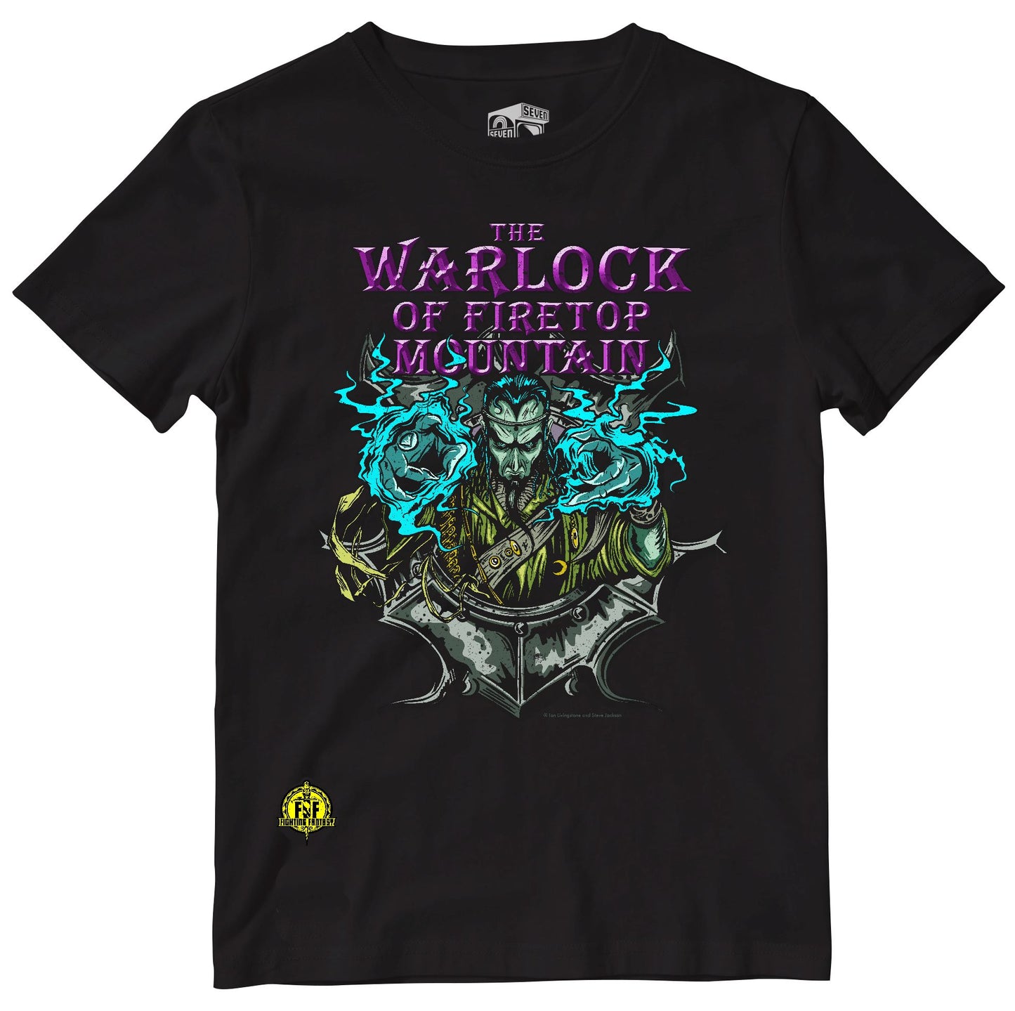 Fighting Fantasy | Warlock of Firetop Mountain | Retro Gaming T-Shirt T-Shirt Seven Squared 