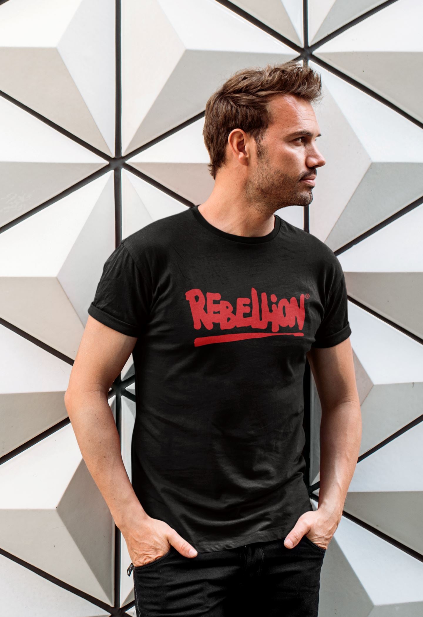 Rebellion Logo Retro Gaming T-Shirt T-Shirt Seven Squared 